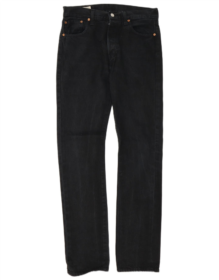 Levi's Herre 501 lige jeans W30 L34 sort bomuld