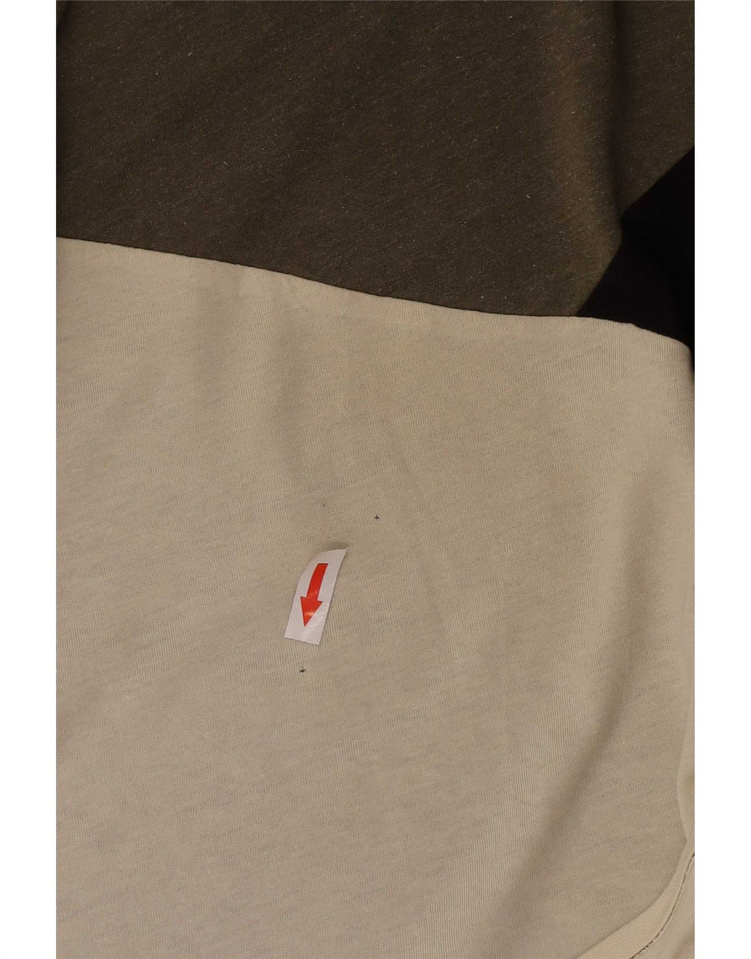 Jack & Jones Herre T-Shirt Top Medium Khaki Colourblock