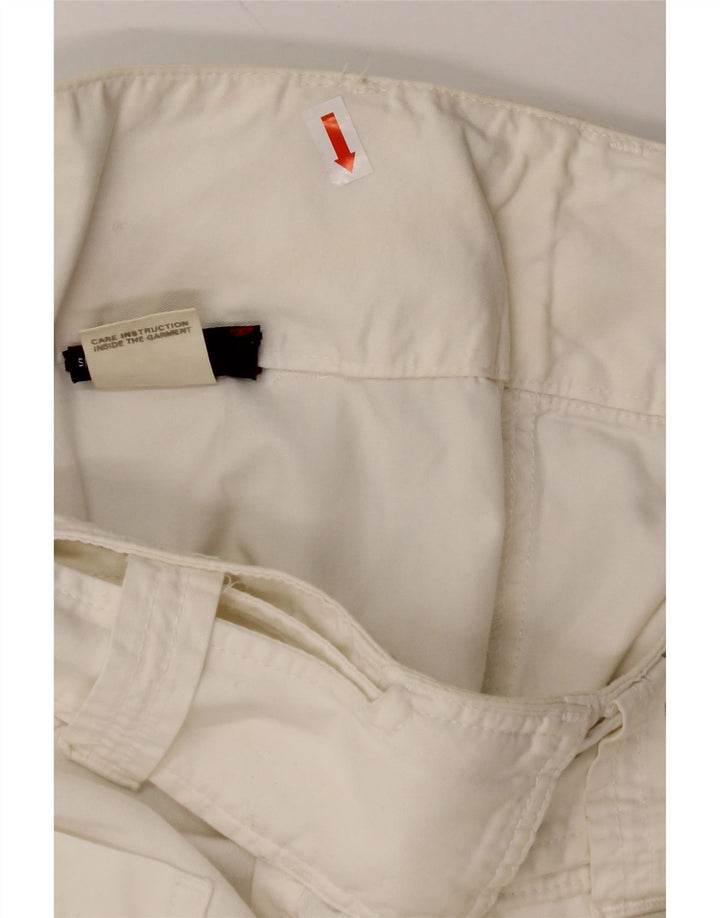 DIESEL Dame Loose Fit Chino Bukser W28 L31 Hvid Bomuld