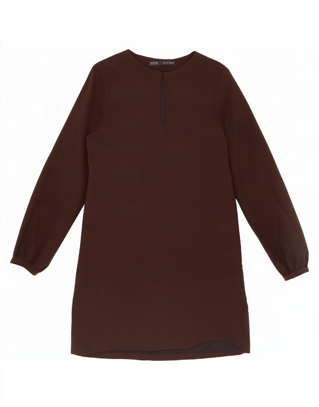 Zara Dame Langærmet Skift Kjole UK 14 Medium Sort
