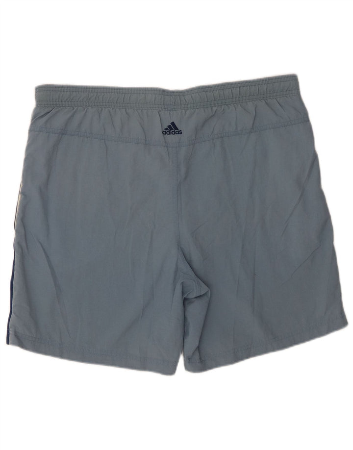 Adidas grafiske badeshorts til mænd Medium Blue Colourblock Polyamid
