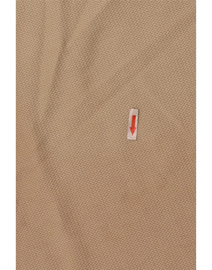Zara Herre T-shirt Top Medium Beige Bomuld