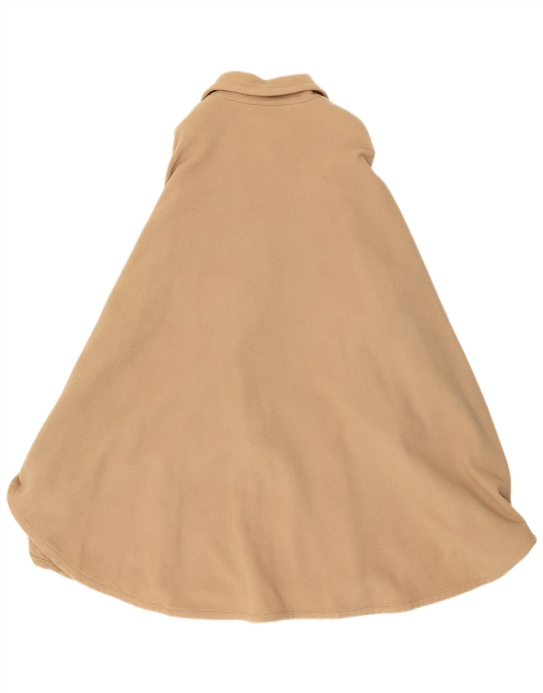 Vintage ponchofrakke til kvinder One Size Beige Paisley uld