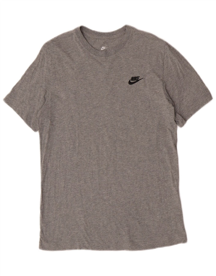 Nike T-shirt top mellem grå bomuld til mænd