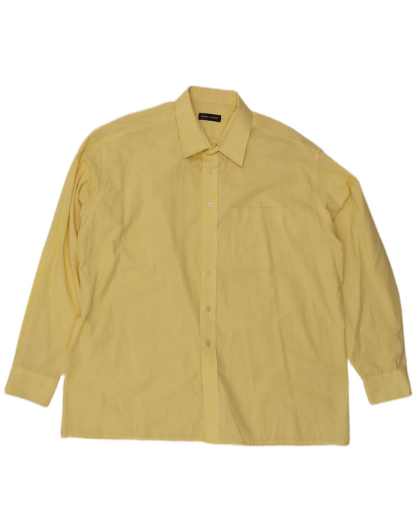 Pierre Cardin Herreskjorte Str. 46 18 2XL Gul Bomuld