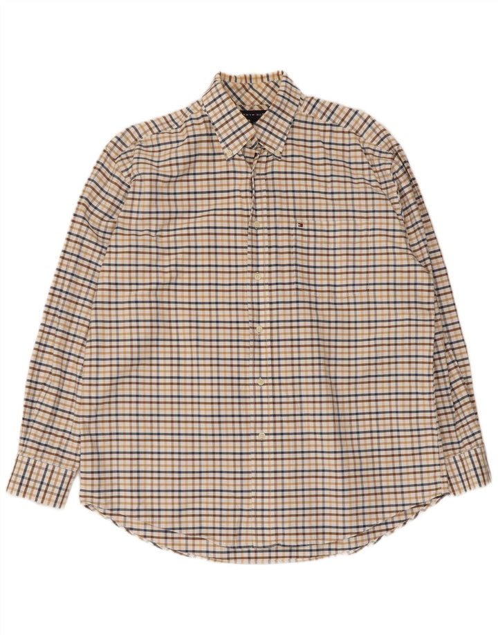 Tommy Hilfiger Herreskjorte Stor Beige Ternet