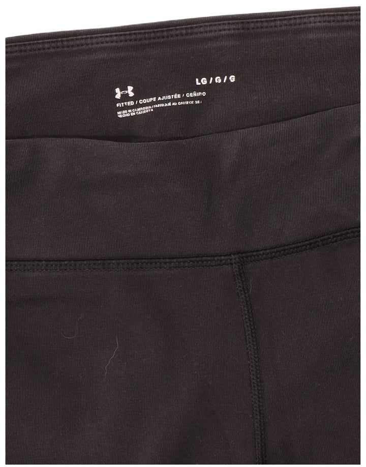 Under Armour Grafiske Leggings til kvinder UK 16 Large Sort