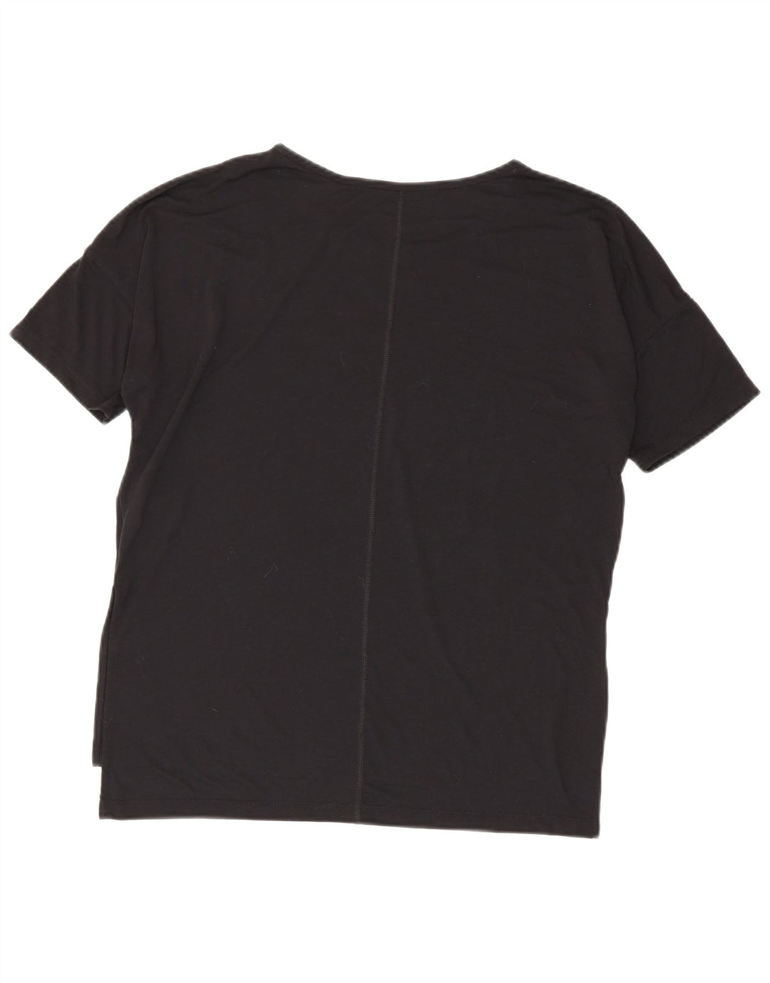 Nike Dame Dri Fit Oversized T-shirt Top UK 14 Medium Sort Polyester