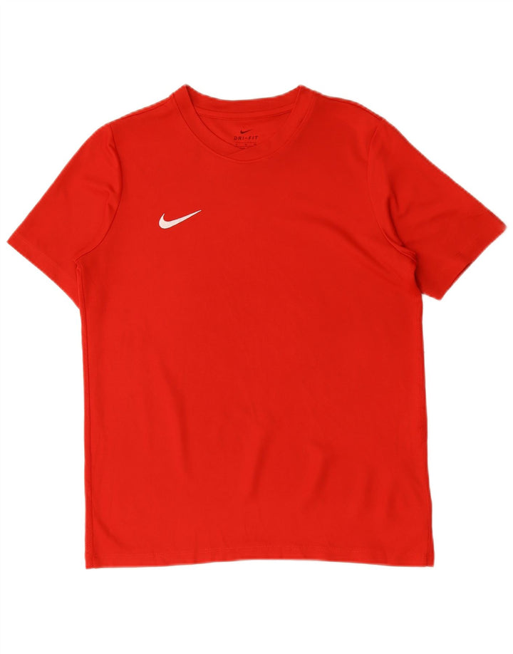 Nike Boys Dri Fit T-Shirt Top 13-14 år XL Rød Polyester