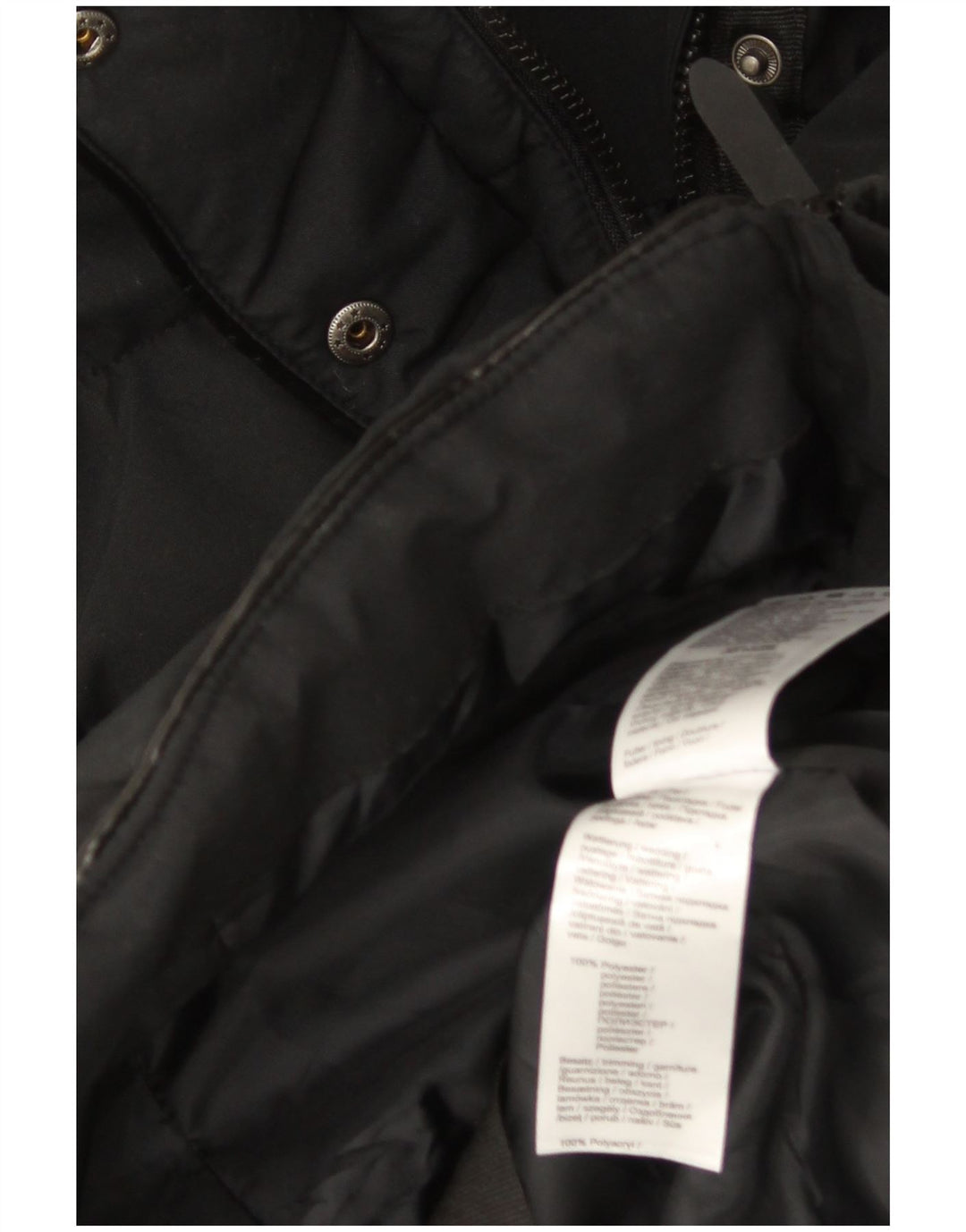 Alpenblitz Dame Hætte Polstret Frakke UK 22 2XL Sort Polyester