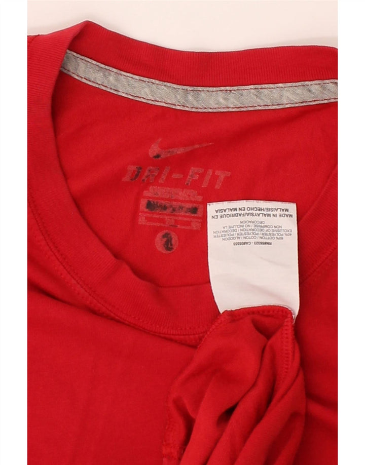 NIKE Mens Dri Fit T-Shirt Top Medium Red Cotton Vintage Nike and Second-Hand Nike from Messina Hembry 
