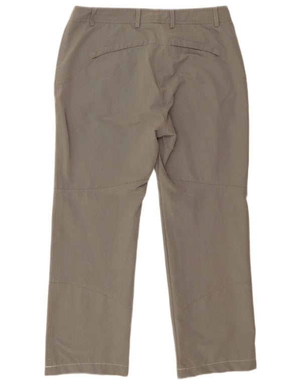 Schoffel Dame Straight Cropped Trousers UK 14 Large W32 L25 Grey