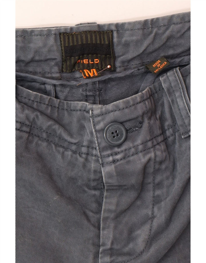 SUPERDRY Herre Cargo Shorts Medium W32 Grå Bomuld