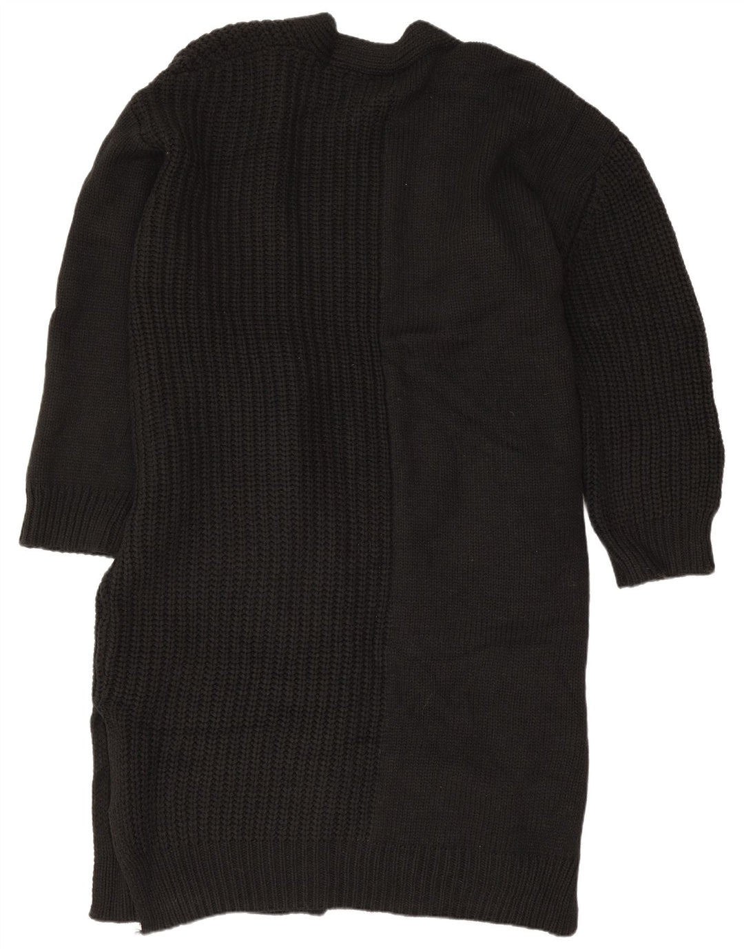 Topshop Dame Oversized Longline Cardigan Sweater EU 36/38 Small Black
