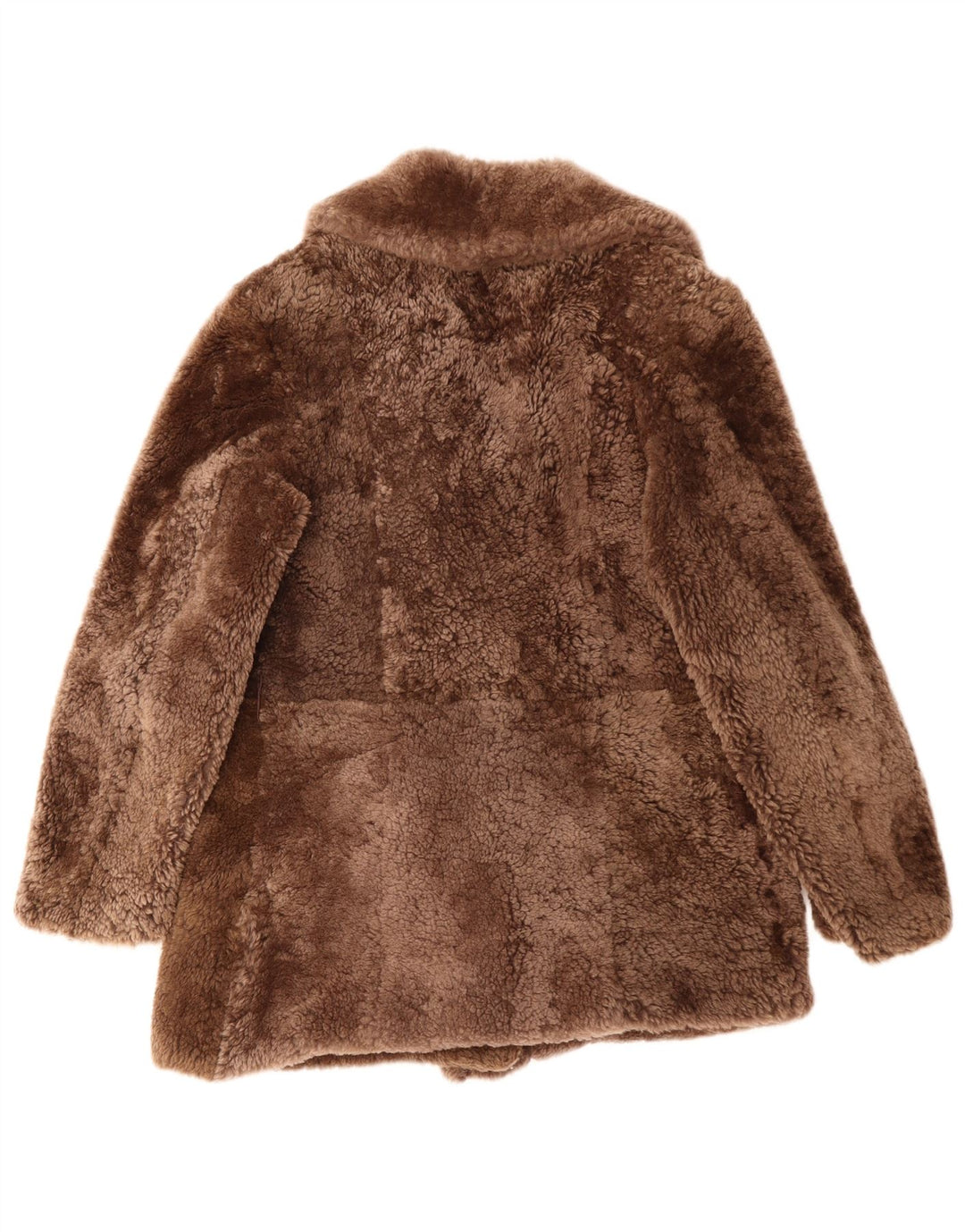 Anfor Dame Dobbeltradet Shearling Jacket IT 44 Medium Brun