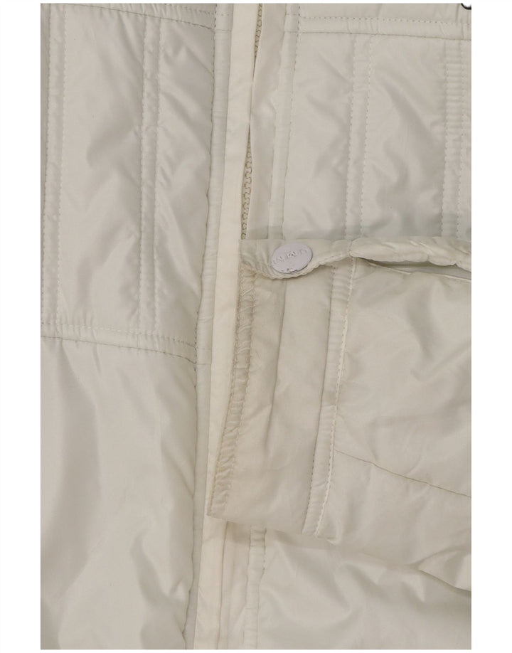 UMM Herre Military Polstret Jakke UK 42 XL Hvid Polyester