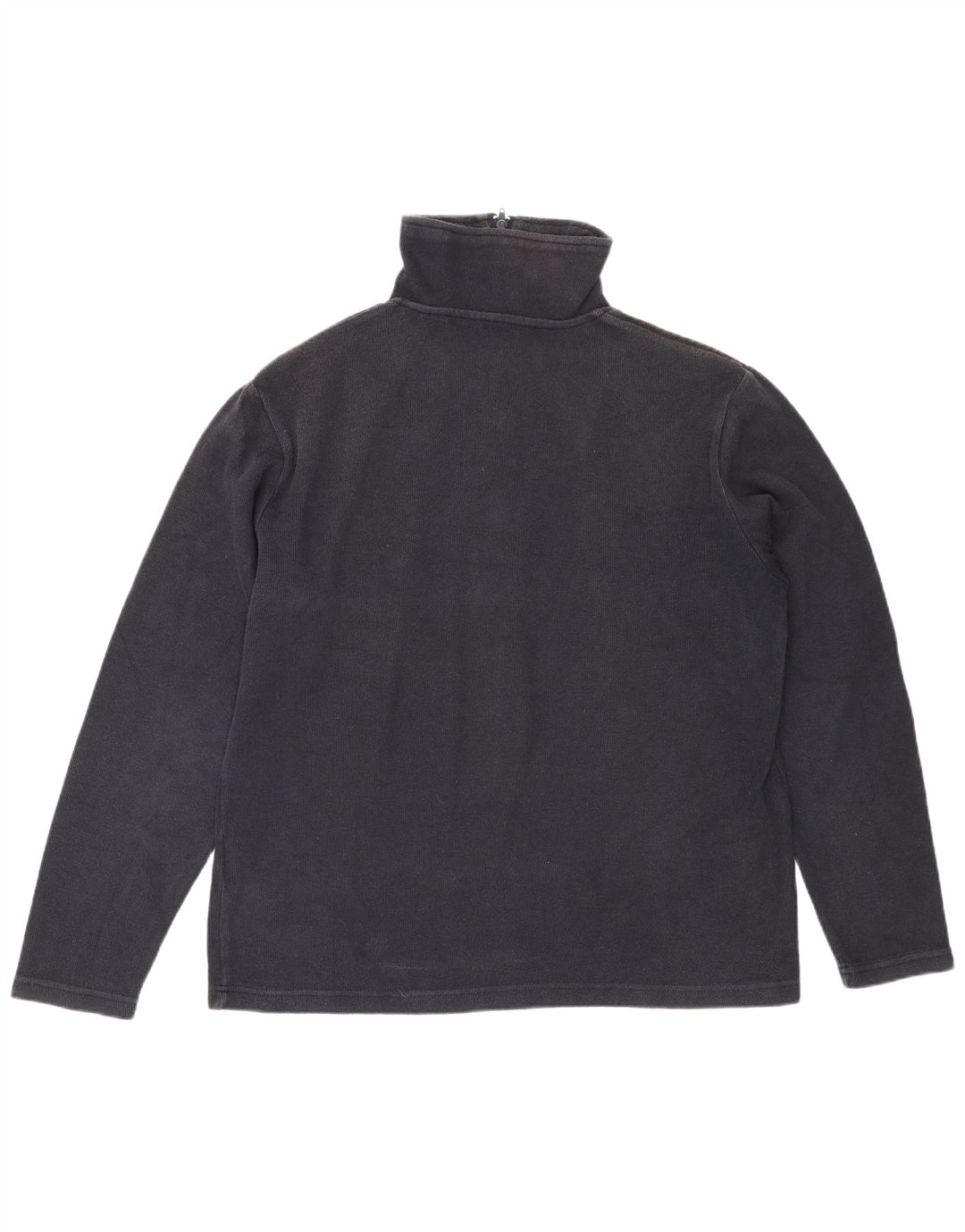 Zara Herre Zip Neck Jumper Sweater XL Navy Blue Bomuld