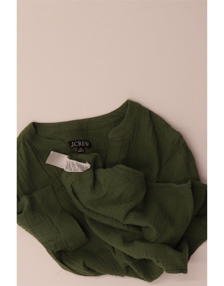 J. CREW Womens Blouse Top UK 6 XS Green Cotton Vintage J. Crew and Second-Hand J. Crew from Messina Hembry 