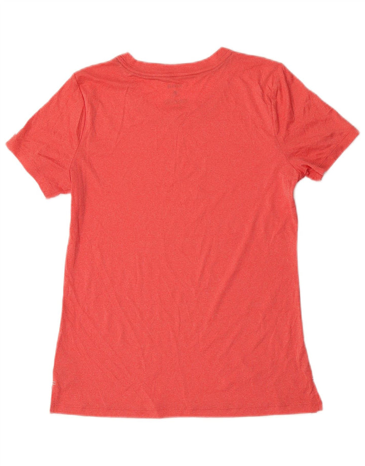 Hurley Dame T-Shirt Top UK 10 Small Orange Flecked Polyester