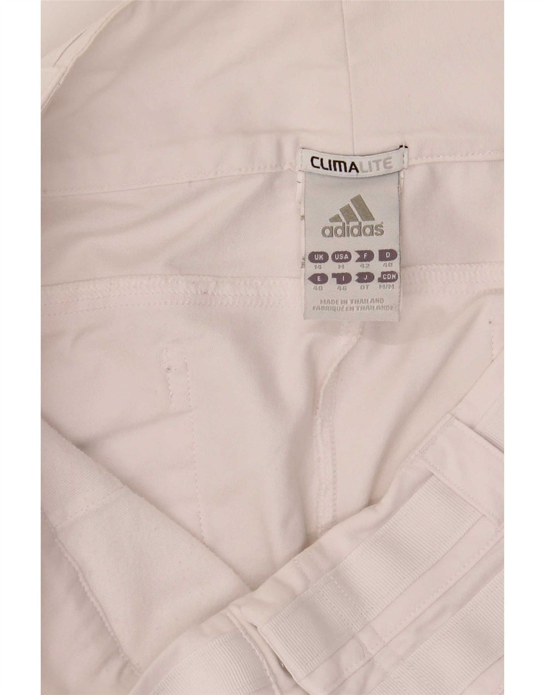 Adidas Dame Climalite Bootcut Chino Bukser UK 14 Medium W34 L30 Hvid