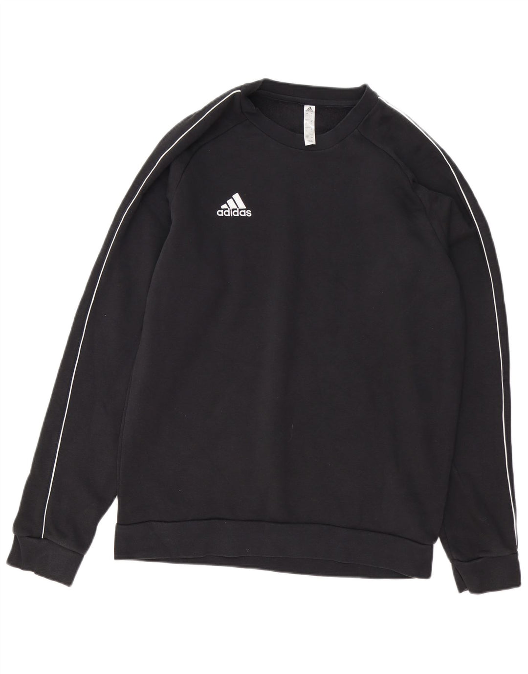 ADIDAS Sweatshirt til mænd, stor sort bomuld