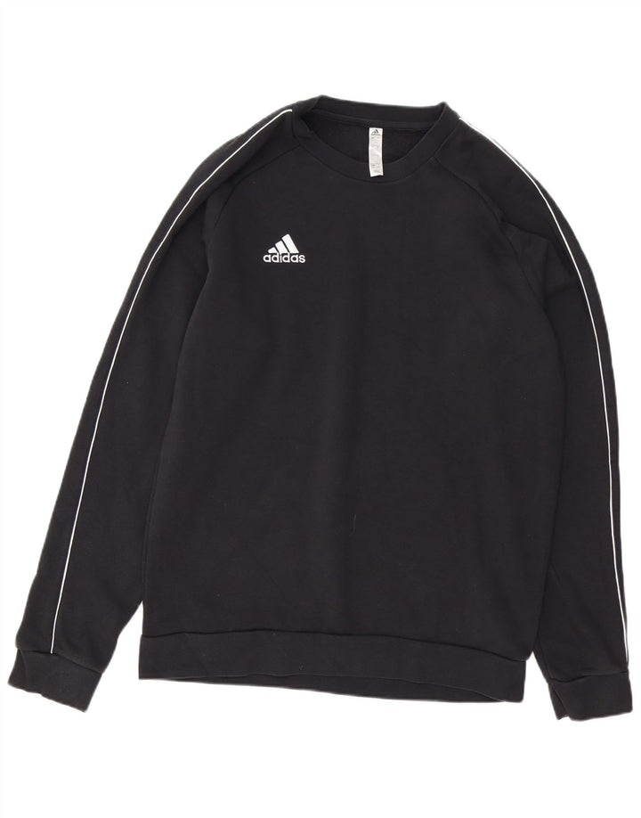 ADIDAS Sweatshirt til mænd, stor sort bomuld