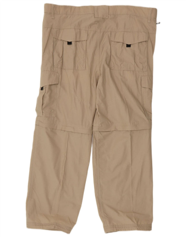 Marks & Spencer Herre Regular Fit Cargo Bukser W40 L29 Beige Bomuld