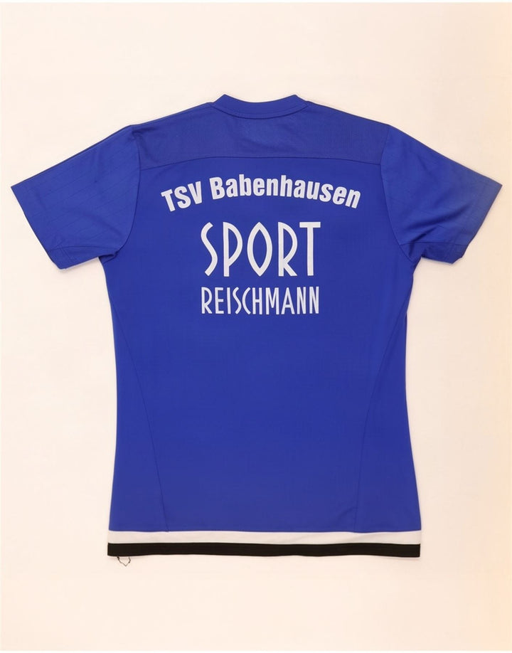 Adidas Herre Climacool Grafisk T-Shirt Top Lille Blå Colourblock Polyester