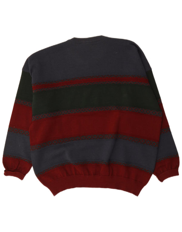 Navigare Herre sweater med rund hals 3XL flerfarvet Colourblock
