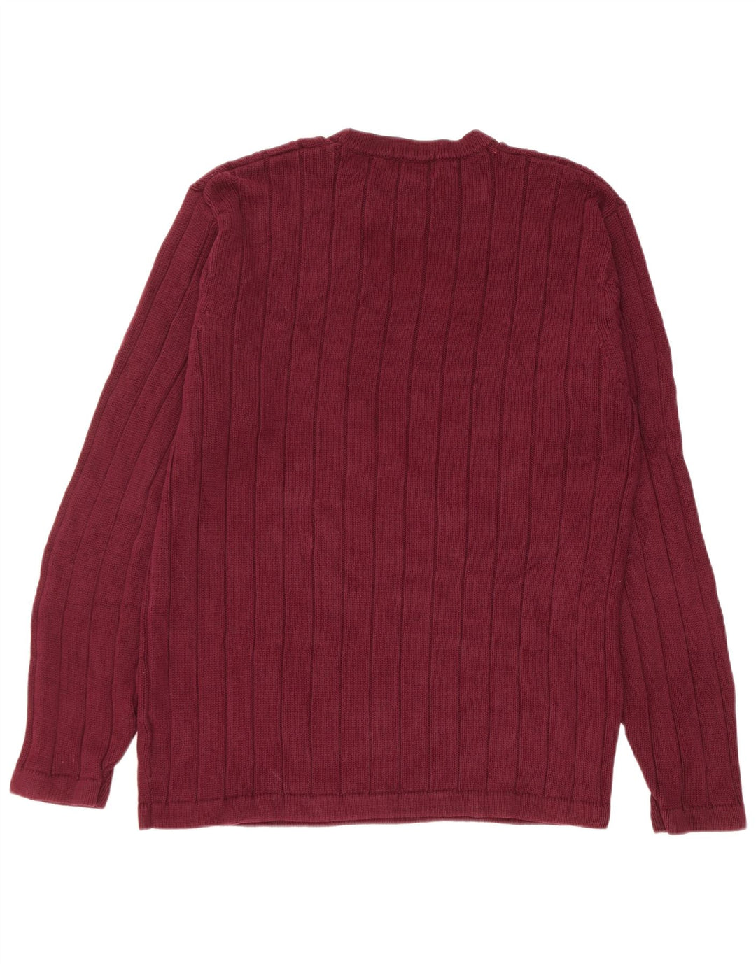 Eddie Bauer Herre høj rund hals trøje sweater Medium Bourgogne bomuld