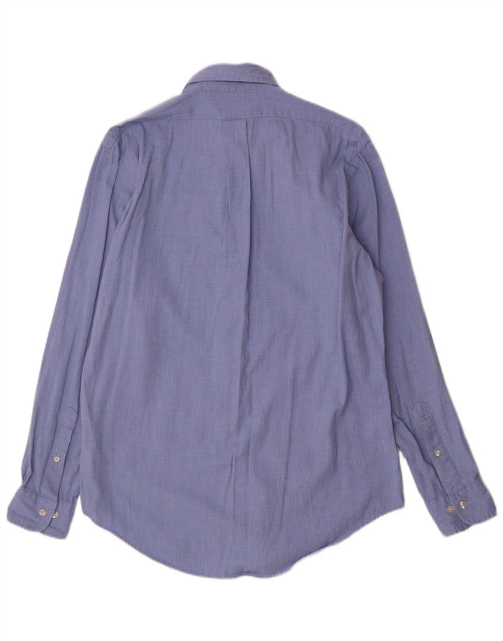 Brooks Brothers Herre Regent-skjorte Medium Blue Geometrisk Bomuld