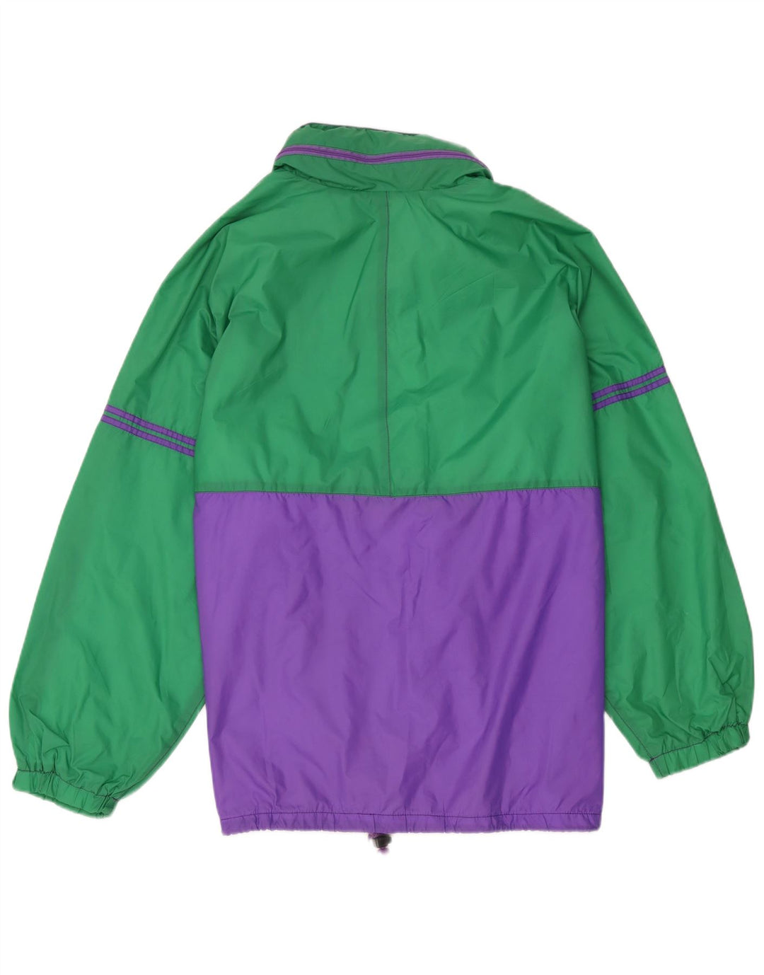 Marcel Clair Regnjakke til mænd UK 40 Large Green Colourblock Polyamid