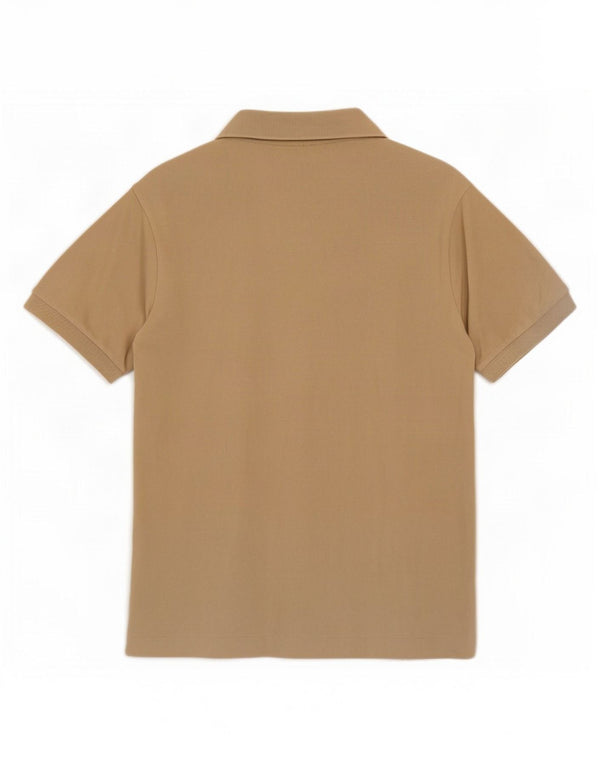 Lacoste Herre Poloskjorte i klassisk pasform Størrelse 5 Large Beige Bomuld