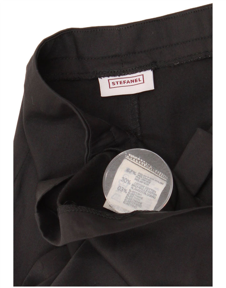 Stefanel Dame Pencil Skirt IT 42 Medium W28 Sort Polyamid