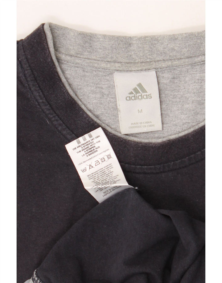 ADIDAS Mens Graphic T-Shirt Top Medium Navy Blue Cotton Vintage Adidas and Second-Hand Adidas from Messina Hembry 
