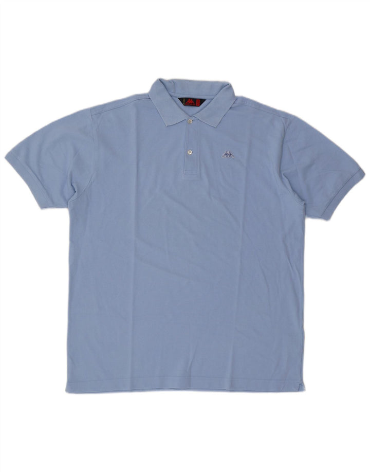Kappa herre poloshirt XL blå bomuld