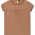 Benetton Damebluse Top UK 10 Lille Beige Polyester