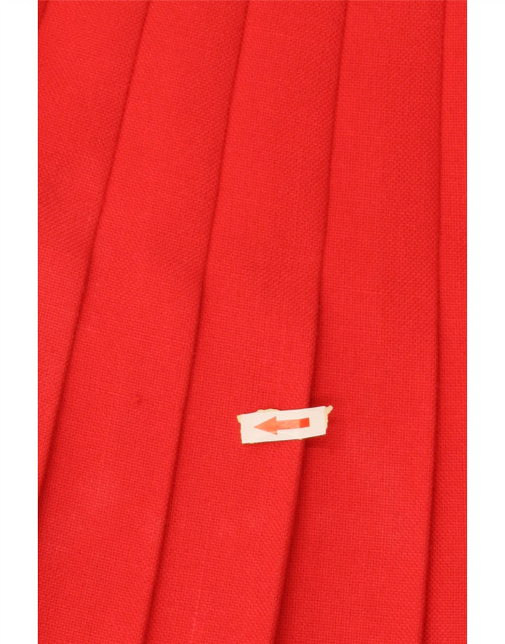 VINTAGE Kniv Plisseret nederdel til kvinder IT 36 XS W24 Rød