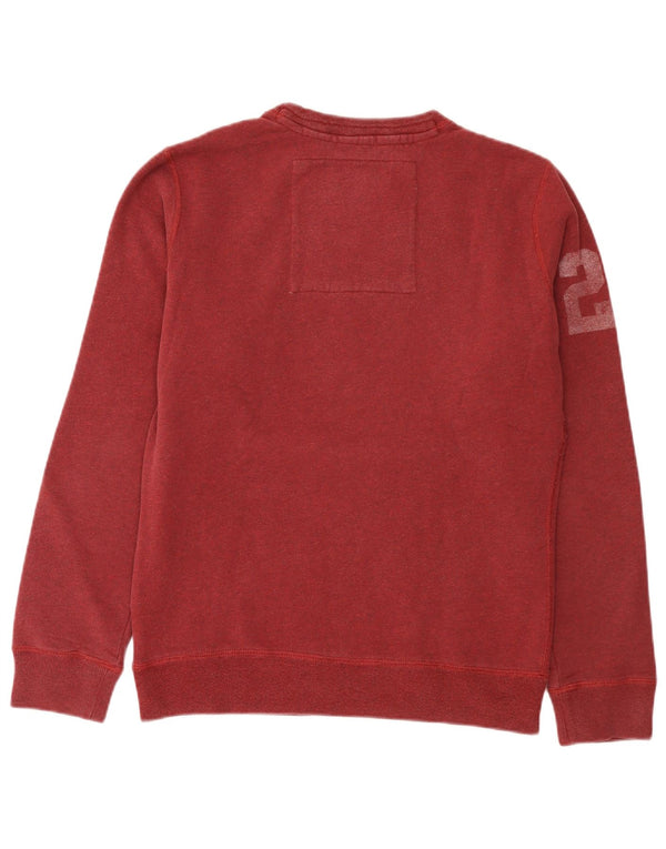 Superdry grafisk sweatshirt til mænd Medium Bourgogne bomuld