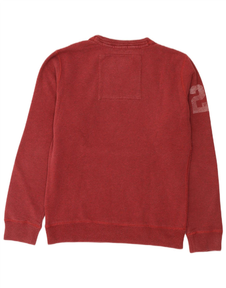 Superdry grafisk sweatshirt til mænd Medium Bourgogne bomuld
