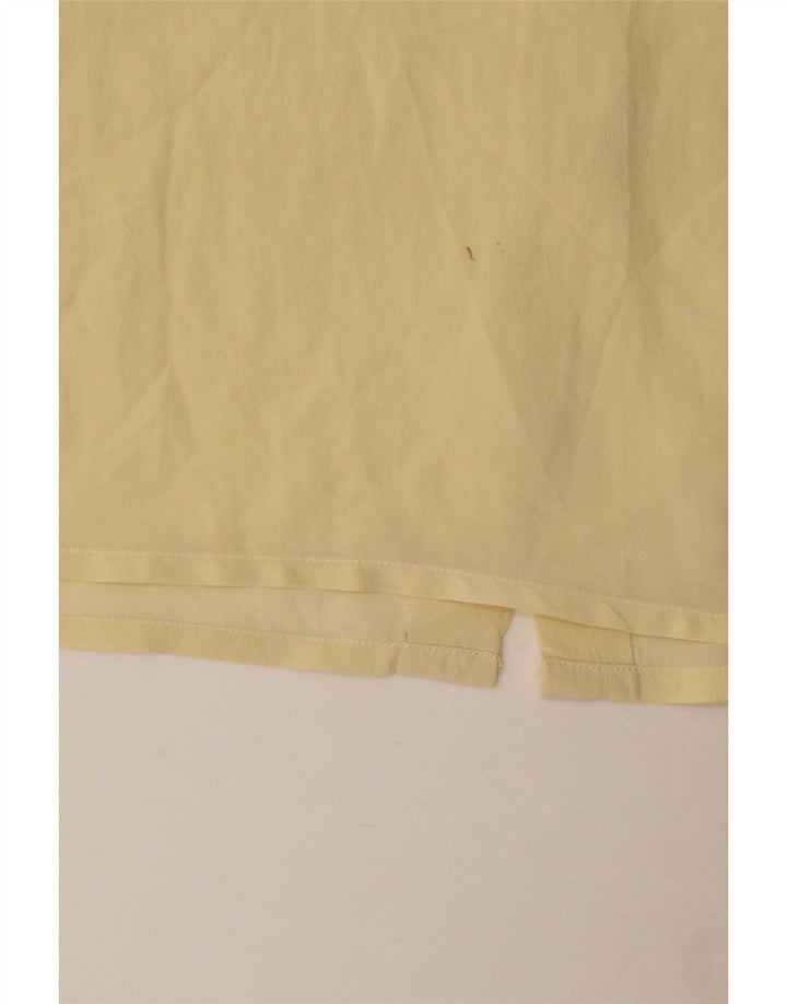 Berri Kortærmet skjortebluse til kvinder EU 38 Medium Gul