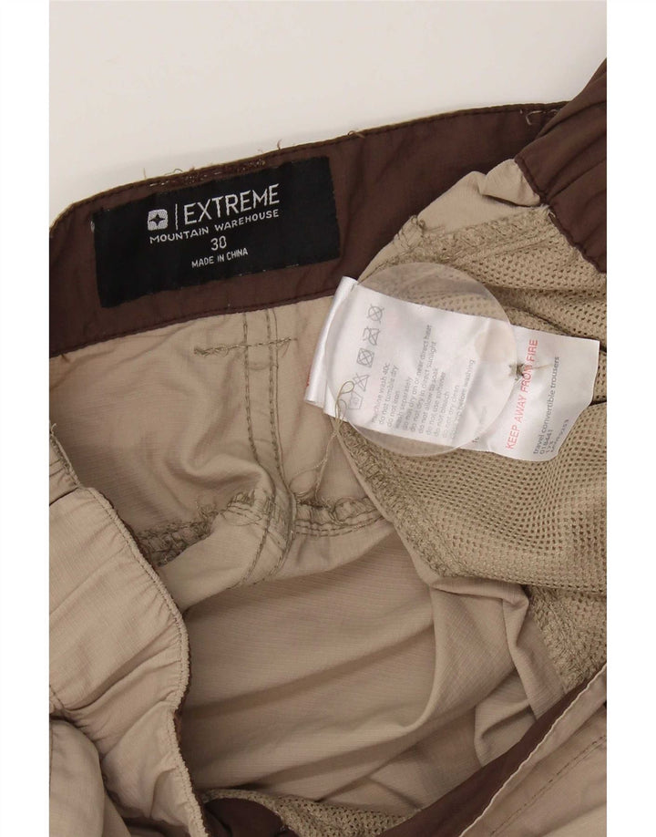 Mountain Warehouse Dame Straight Cargo Bukser W30 L31 Beige Nylon
