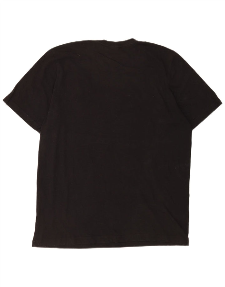 Adidas Grafisk T-shirt top til mænd, stor sort bomuld