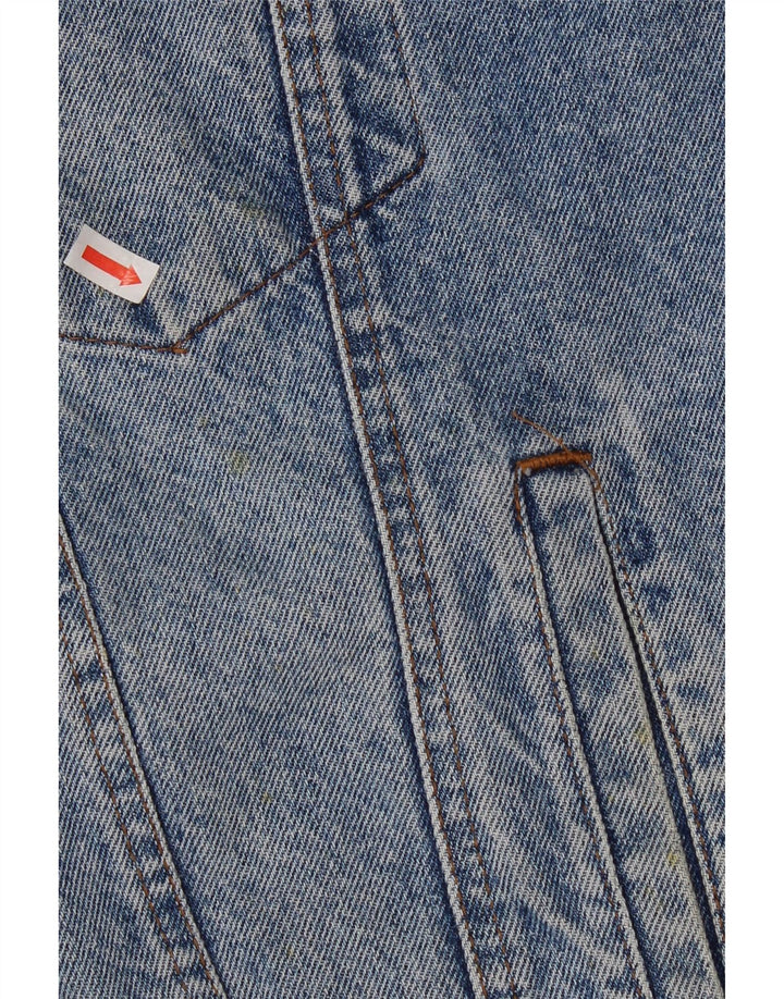 Vintage Herre denimjakke UK 38 Medium Blue Cotton