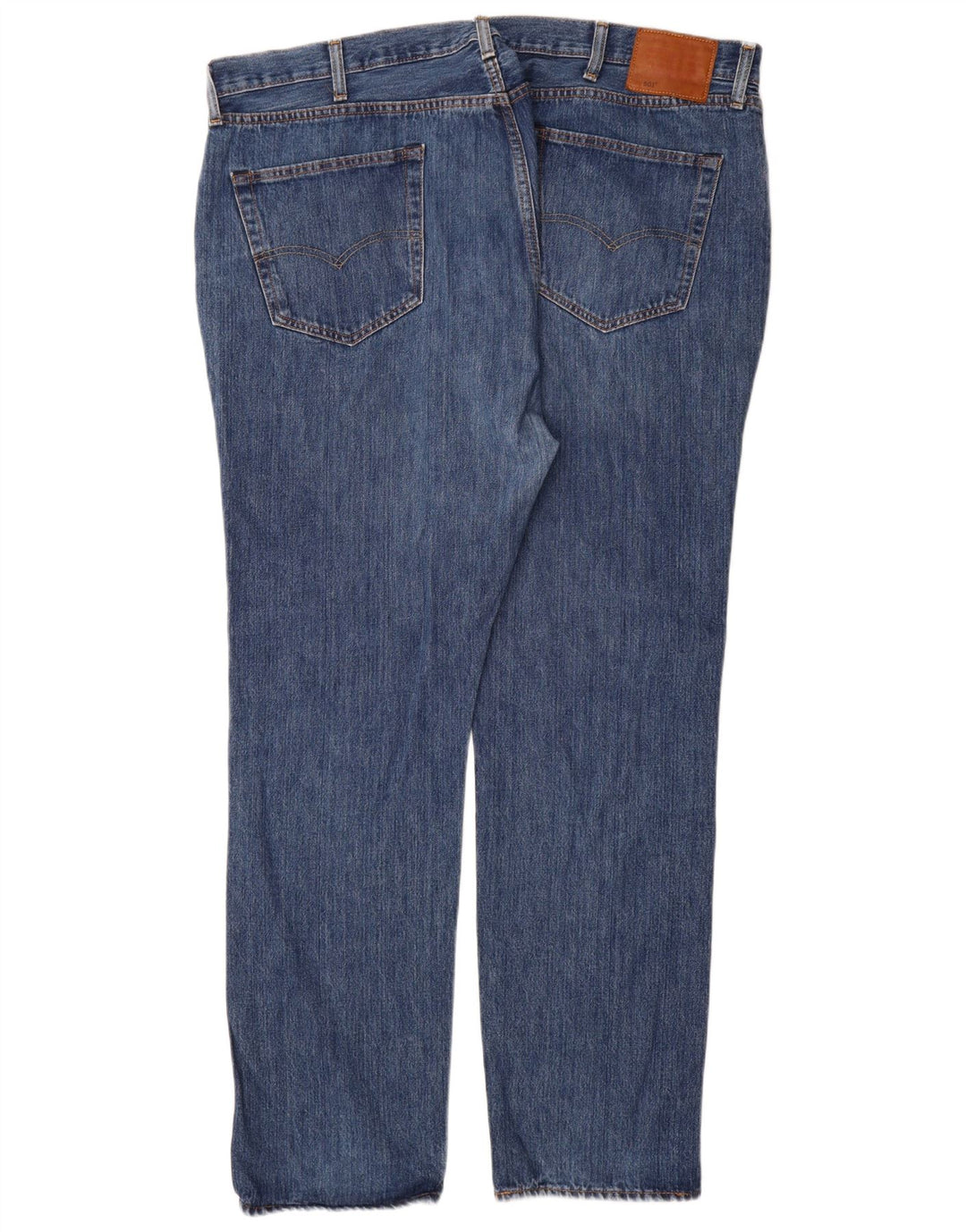 Levi's Herre 501 lige jeans W44 L34 blå bomuld