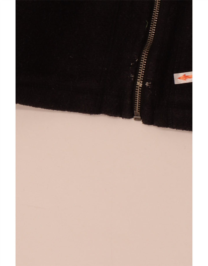 Fat Face Dame Hættetrøje Sweater UK 14 Medium Sort Bomuld