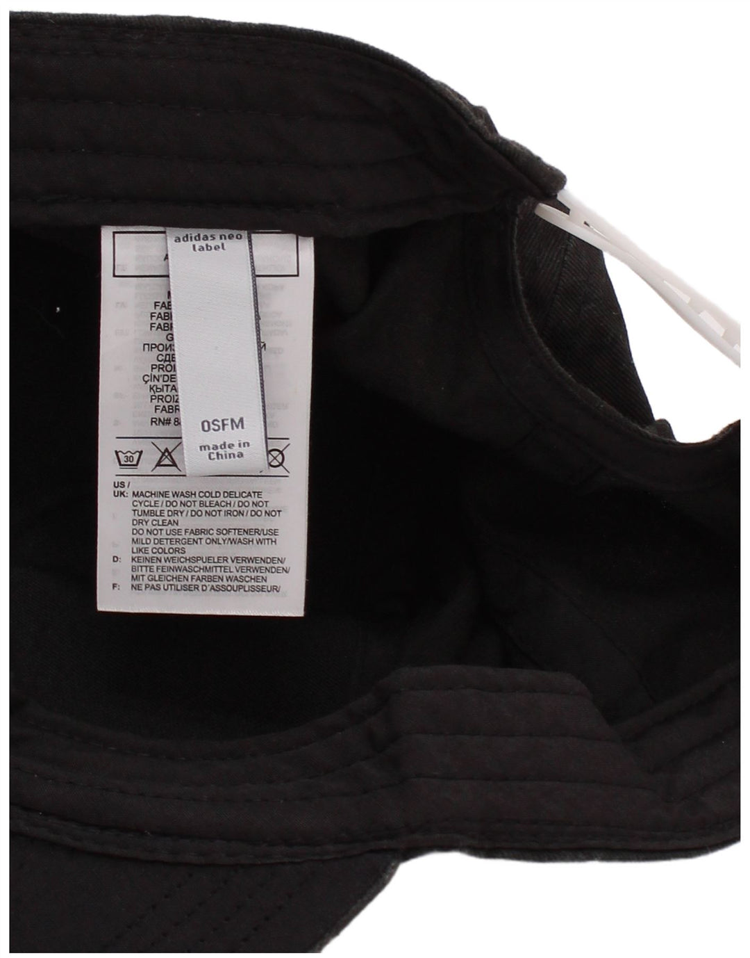 ADIDAS Mens Graphic Baseball Cap One Size Black Polyester Sports