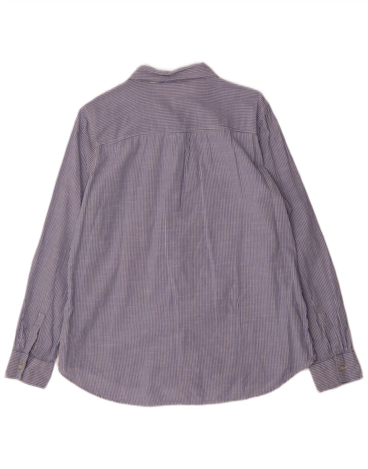 Gap dameskjorte str. 16 Large Blue Pinstripe Cotton