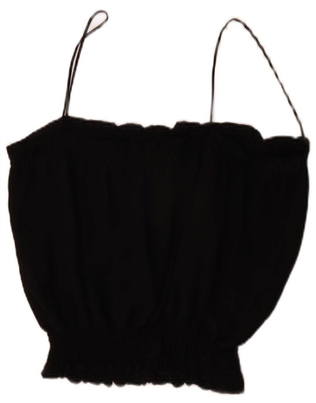 Zara Dame Cami Top UK 16 Large Black Polyester