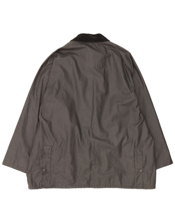 Polbot Mens Waxed Cotton Jacket UK 42 XL Black